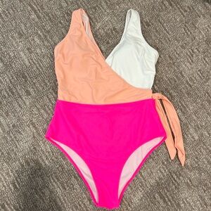 Color block swimsuit, worn once